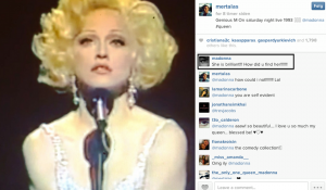 Madonna'dan Mert Alaş'ın gönderisine yorum