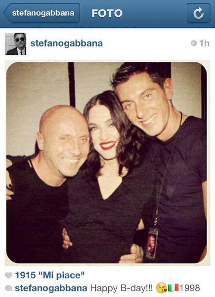 Stefano Gabbana Instagram