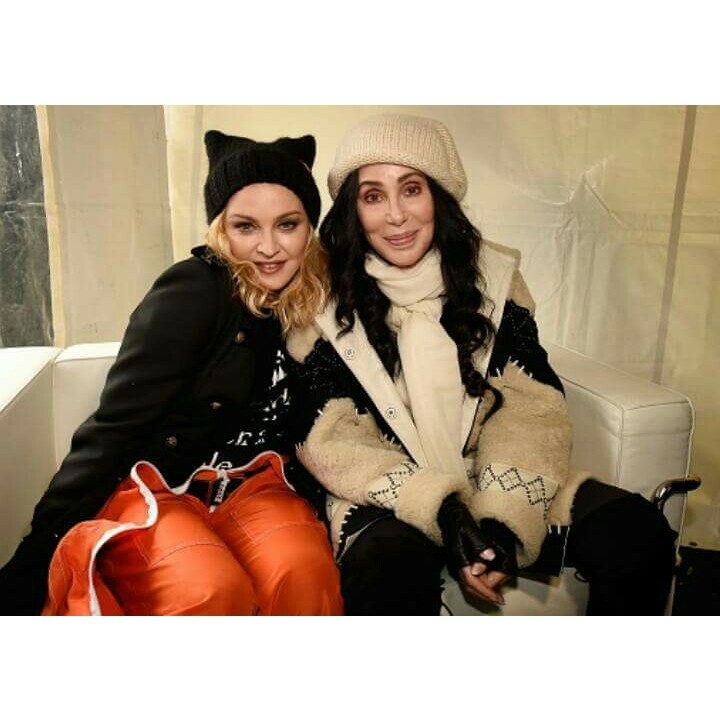 madonna and cher Women’s March 2017